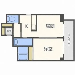 ハイブリッジ【602号室】の間取り