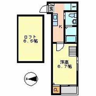 ペルカルロ【2階】の間取り