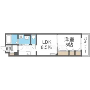 ラモーナ焼野Ⅰ【2階】の間取り