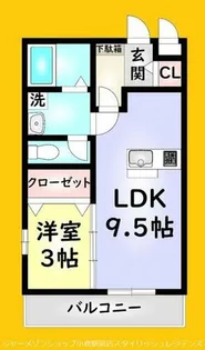 グレイストレビナ赤坂【2階】の間取り