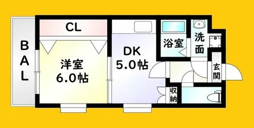 リファレンス小倉【3階】の間取り