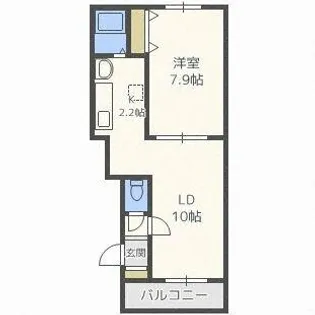 DELIGHT【308号室】の間取り