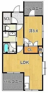 福岡県久留米市篠山町【マンション】の間取り