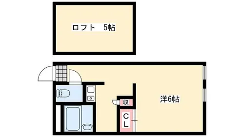 Cardiff【204号室】の間取り