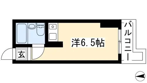 ラフィネ新栄【5階】の間取り