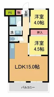 ロイヤルメゾン仁川II【1階】の間取り
