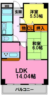 グランプレジール【203号室】の間取り