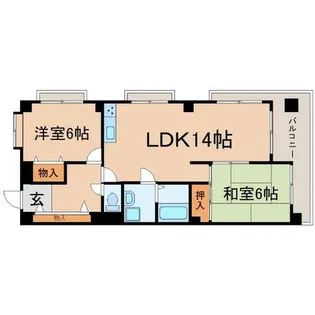 クリスタルパレス【2階】の間取り