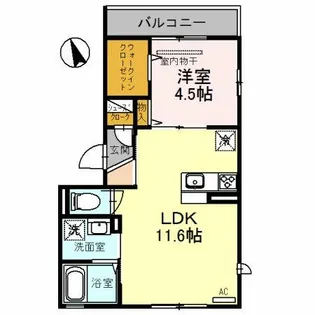 プルーニャ【1階】の間取り