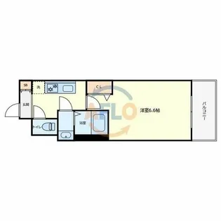 スワンズシティ大阪クレアスト【4階】の間取り