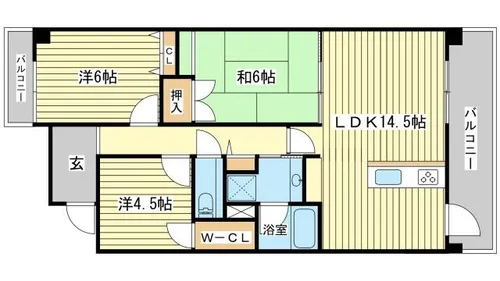 アゴラオーキッド富永【5階】の間取り