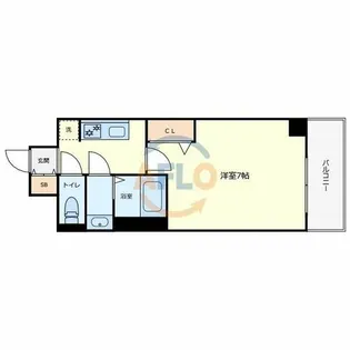 スワンズシティ大阪クレアスト【10階】の間取り