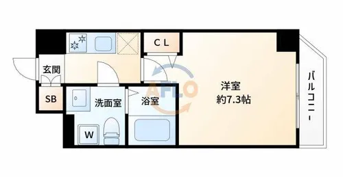 エグゼ新大阪南【4階】の間取り