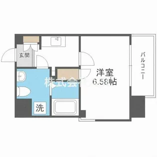 Grandi Utsubo Park【1005号室】の間取り