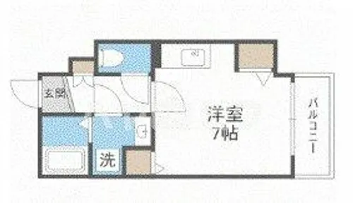 レジデンス本町(旧エコロジー立売堀レジデンス)【303号室】の間取り