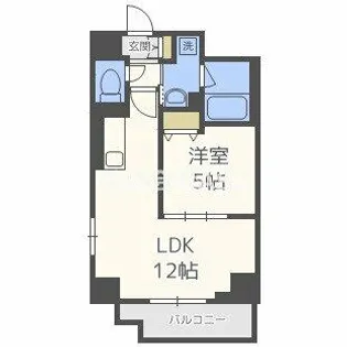 ノーブルスクエア新町【4階】の間取り