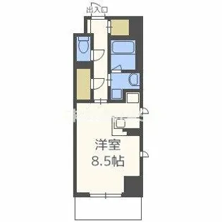 ドゥーエ立売堀【1206号室】の間取り