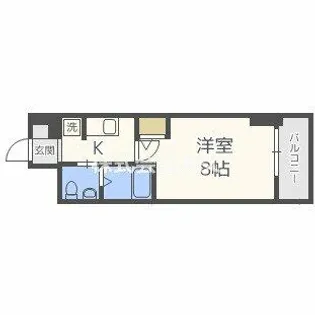 セレニテ本町グランデ【1516号室】の間取り