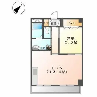 レクイエやまだ【402号室】の間取り