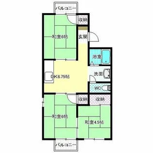フォーリストハイムA棟【2階】の間取り