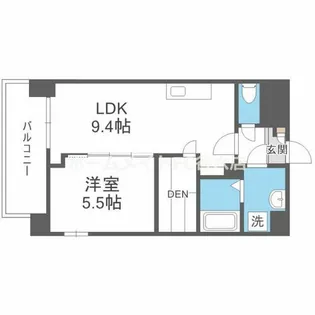 パークス堺筋本町【7階】の間取り