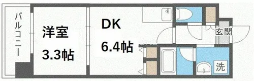 アーバネックス西長堀【9階】の間取り