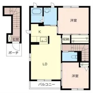 オアシスハイツ【B201号室】の間取り