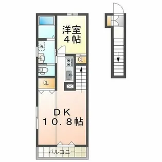 パークイーストIV【2階】の間取り