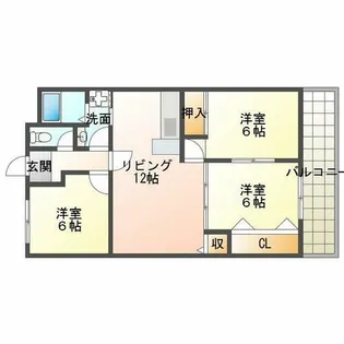 ハイムアゼーリア【8階】の間取り