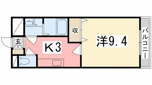 エクセレントON【105号室】の間取り