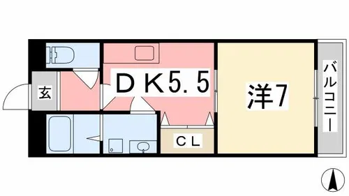 プリヴェール【101号室】の間取り