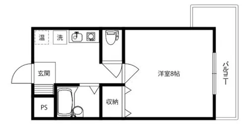 さつきハイム【406号室】の間取り
