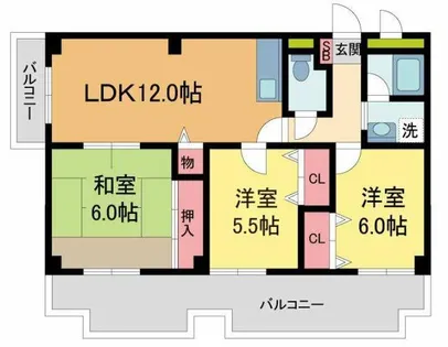 メゾン東山【501号室】の間取り