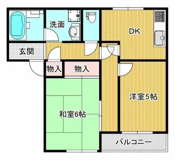 ERCity’s東大池【102号室】の間取り
