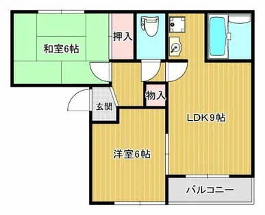 ERCity’s東大池【203号室】の間取り