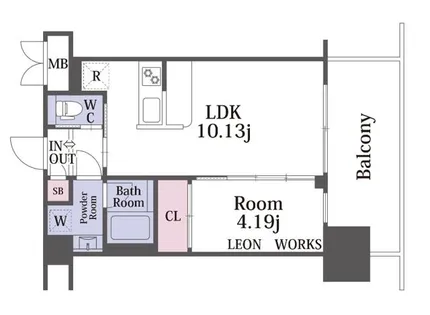プレジオ弁天町【8階】の間取り