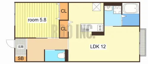 Suzu Bellecourt【1階】の間取り