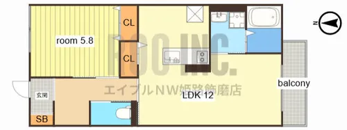 Suzu Bellecourt【2階】の間取り