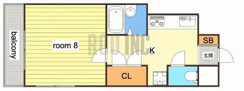 ルークレジデンス姫路Ⅲ【505号室】の間取り