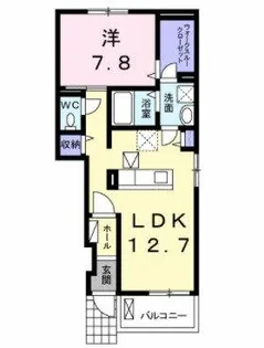 大阪府羽曳野市はびきの4丁目【アパート】の間取り