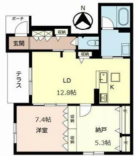 大阪府大阪狭山市金剛2丁目【アパート】の間取り