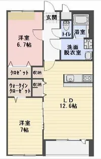 愛知県小牧市大字小牧原新田【アパート】の間取り