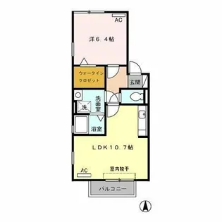 ラ・プレミール【2階】の間取り