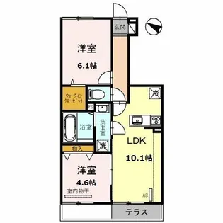 ソフィアプリンス【108号室】の間取り