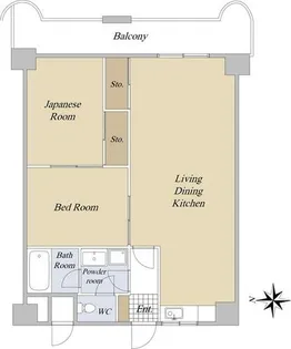 大輪マンション日置【6階】の間取り
