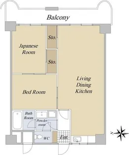 大輪マンション日置【6階】の間取り