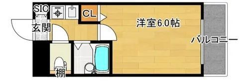 フレックス新大阪Ⅱ【5階】の間取り