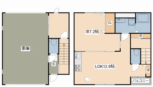 インフィニティ・ベース【1号室】の間取り
