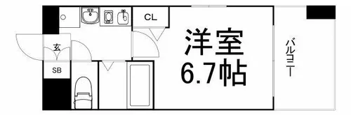 大阪府大阪市北区天満2丁目【マンション】の間取り