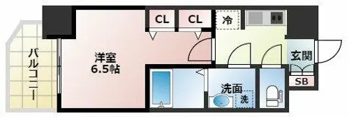 S-RESIDENCE新大阪Rish【5階】の間取り